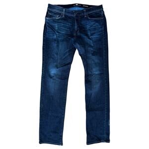 7 for All Mankind Men’s Size 33 Dark Blue Wash Slimmy Slim Fit Jeans